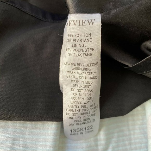 🌷2 for $20🌷 Review Floral Skirt Size 6 Black Teal Cotton - Picture 6 of 7